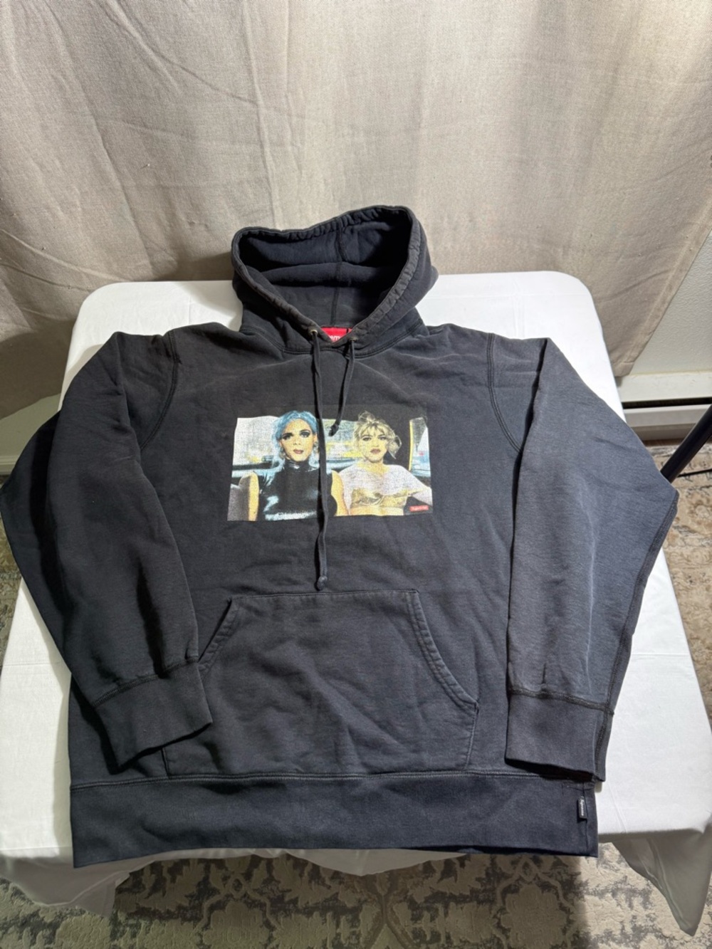 Supreme Nan Goldin Misty and Jimmy Paulette Hooded Hoodie Sweatshirt Black Large